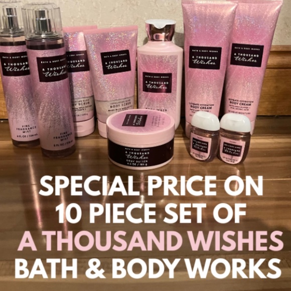 BATH & BODY WORKS - 10 "A THOUSAND WISHES" Fragrance:so Fabulous - See Details - Picture 1 of 5